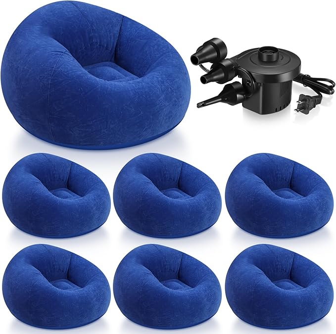 Realspring 6 9 12 Pcs Inflatable Bean Bag Chairs