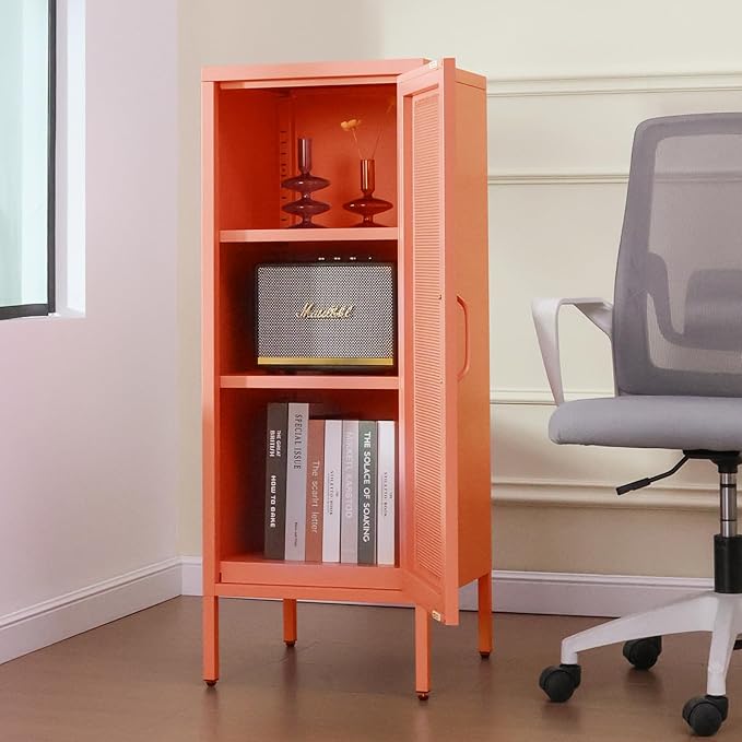 Slim Metal Storage Cabinet