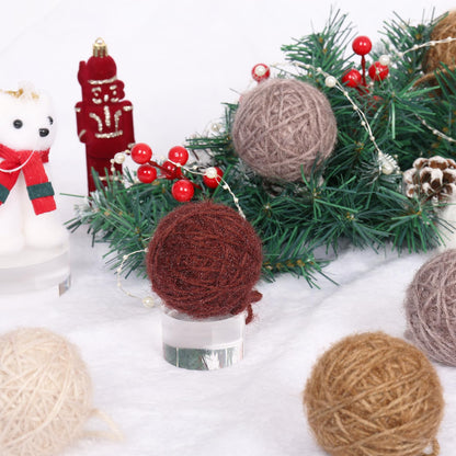 SY Super Bang 15PCS Rustic Christmas Ball Ornaments, 60MM/2.3Inch Shatterproof Ornaments Set for Christmas Tree Hanging Decorations, for Home Farmhouse Bowls Vase Fillers Holiday Party Xmas Decor.