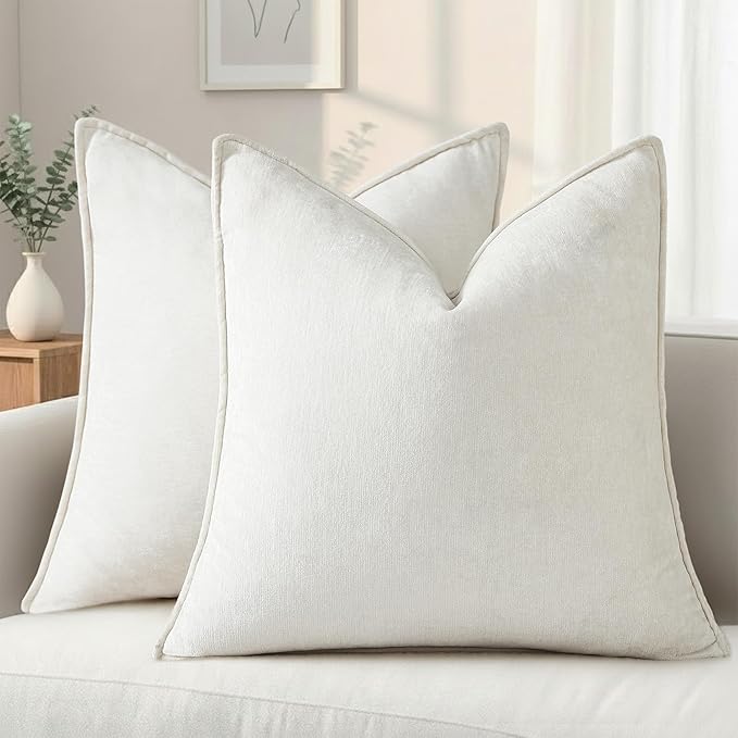 decorUhome Summer Couch Throw Pillow Covers 16x16 Set of 2, Decorative Soft