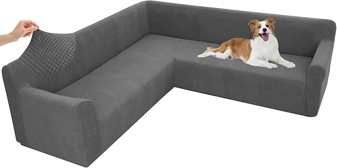 Arfntevss Stretch Sectional Couch Covers L Shaped Corner Sectional Sofa Cover