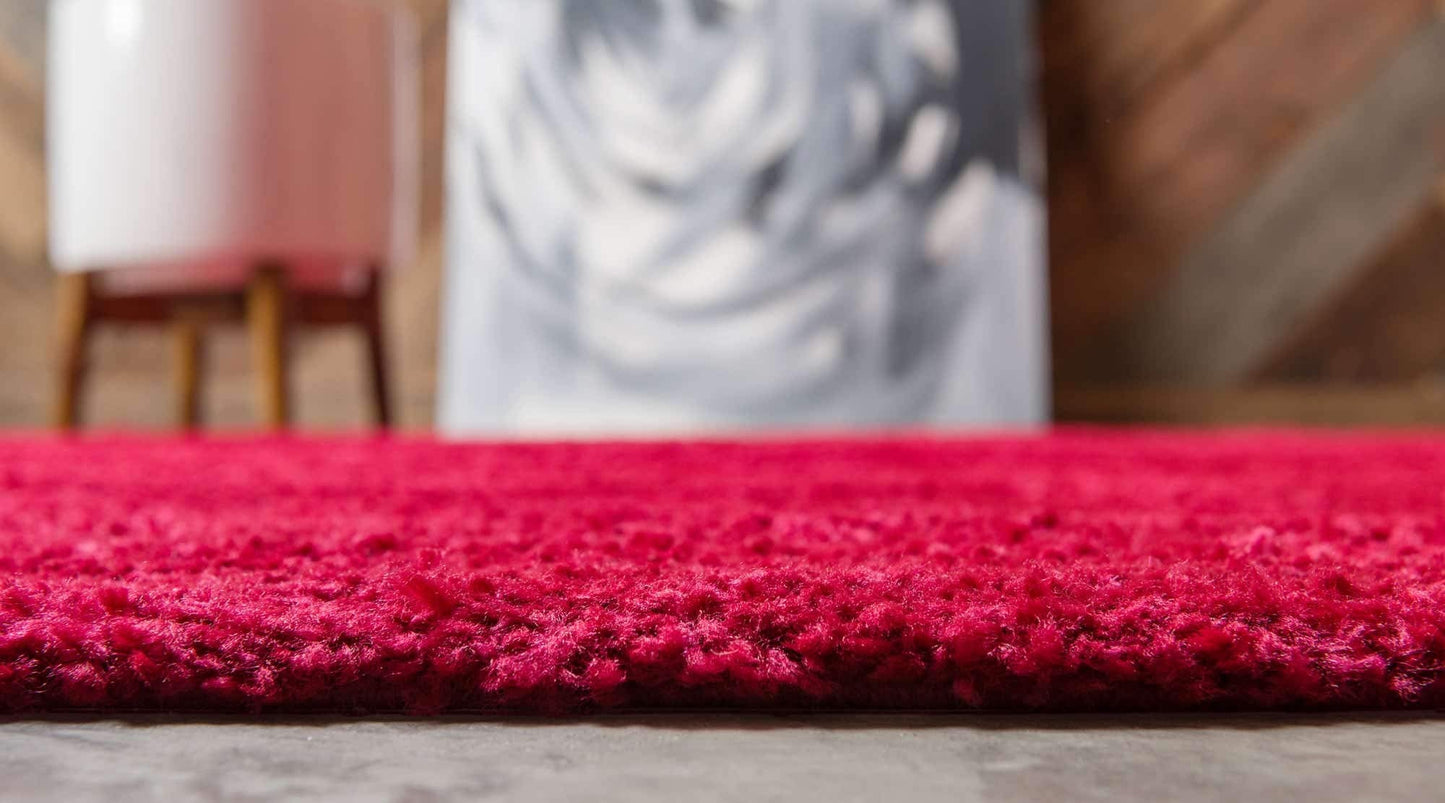 Unique Loom Solo Collection Area Rug - Calabasas (3' 3" x 5' 3" Rectangle, Red)
