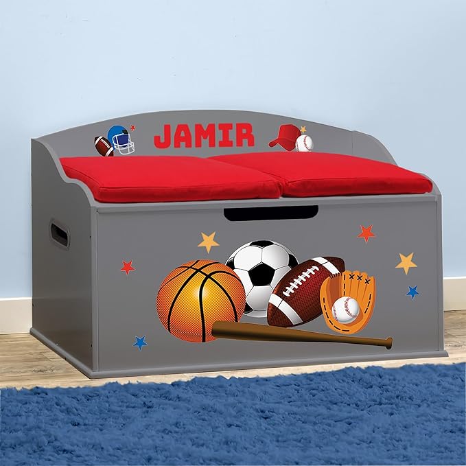 DIBSIES Personalized Creative Wonders Toy Box, 30 x 19.25 x 18 inches,