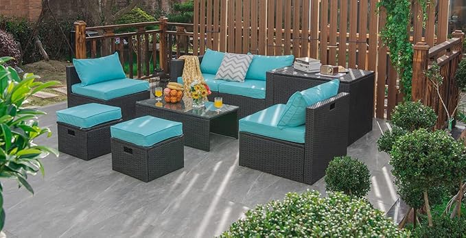 Tangkula 8 Pieces Patio Furniture Set