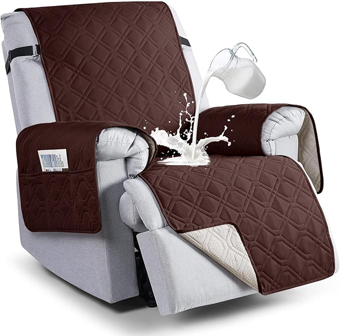 VANSOFY 100% Waterproof Recliner Chair Covers, Recliner Cover Non-Slip Dog