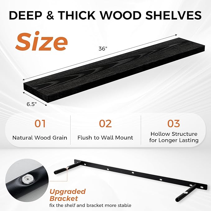 Fun Memories 36Inch Floating Shelves