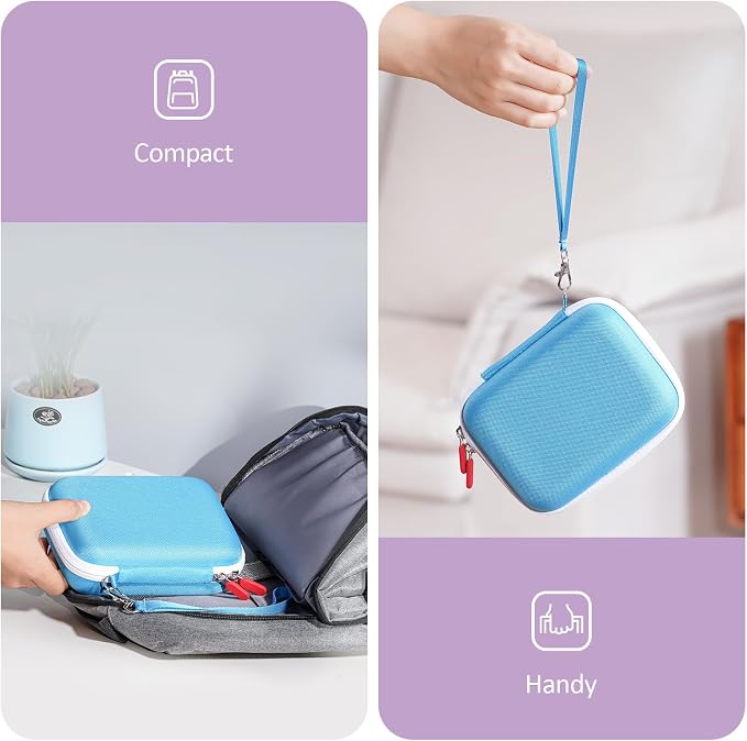 ProCase Hard Playing Card Game Carrying Case, Travel Storage Box Holds 300+ Trading Cards, Bag Holder for Classic Board Game UNO, Five Crowns，SKYJO, PlayMonster and More (Case Only) -Blue