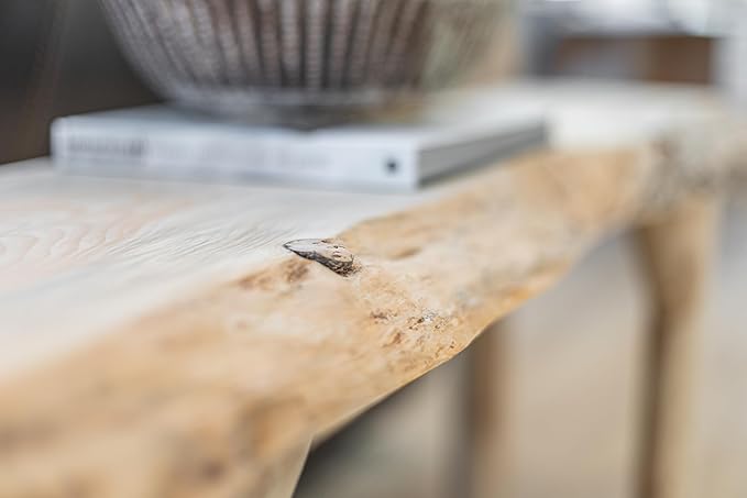 Log Sofa Table Live Edge Wood Pine and Cedar — Natural Furniture — Sofa Tables