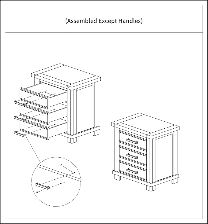 Knocbel Farmhouse Nightstand