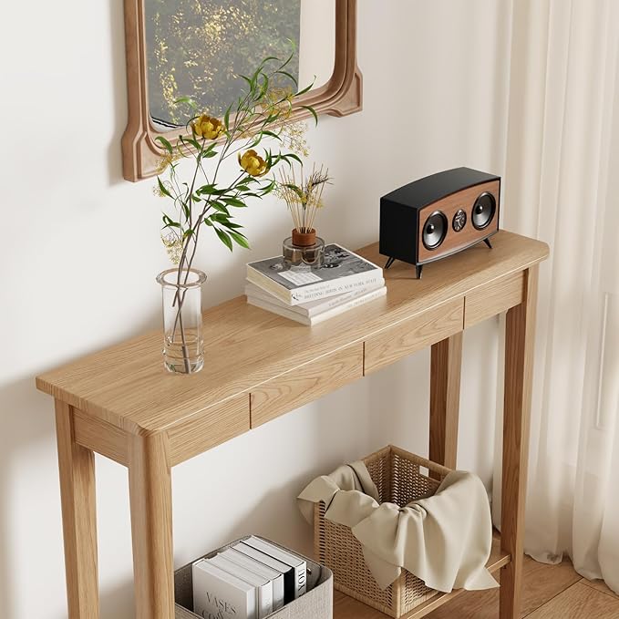 AQIMUELE Wood Console Table