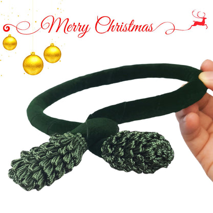 10PCS Garland Ties for Valentines Day Velvet 20 Inch Decorative Flexible Twist Ties for Xmas Holiday Light Banisters Stairways Railings Home Decoration Gift Wrapping (20 inches, Pack, 10)