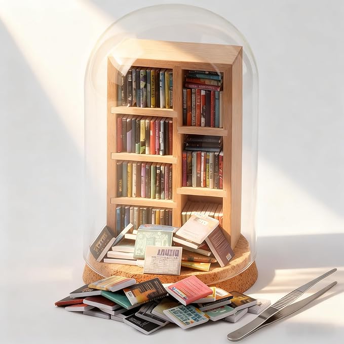 Anxiety Bookshelf, Miniature Bookcase, Mini Bookshelves