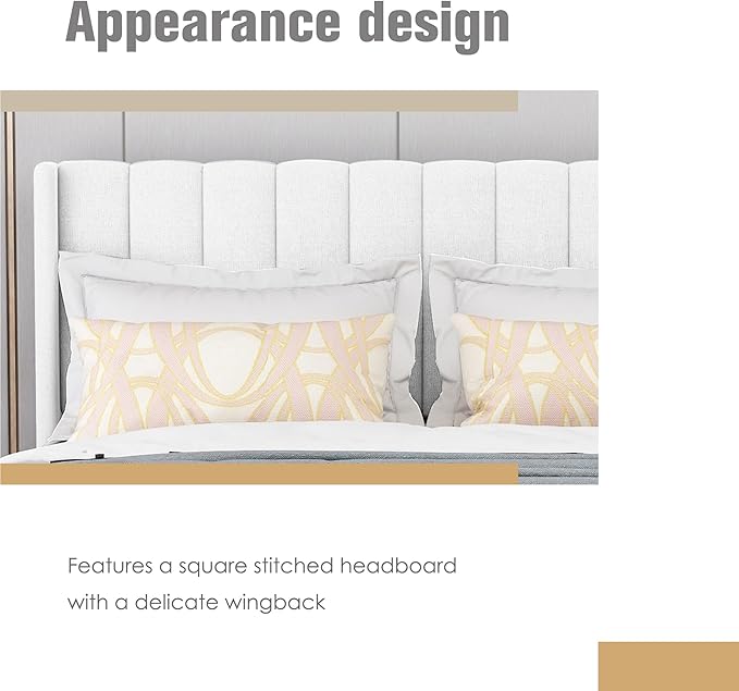 AGARTT Upholstered Platform Bed Frame Full Size