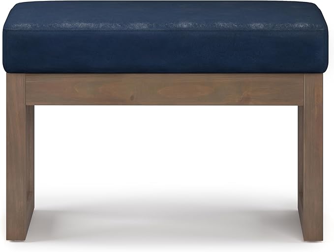 SIMPLIHOME Milltown Small Ottoman Bench