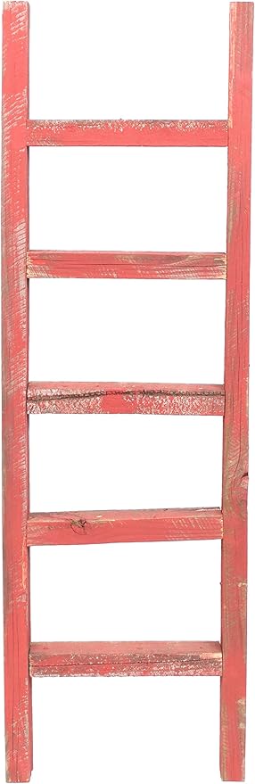 BARNWOODUSA Rustic Decorative Ladder