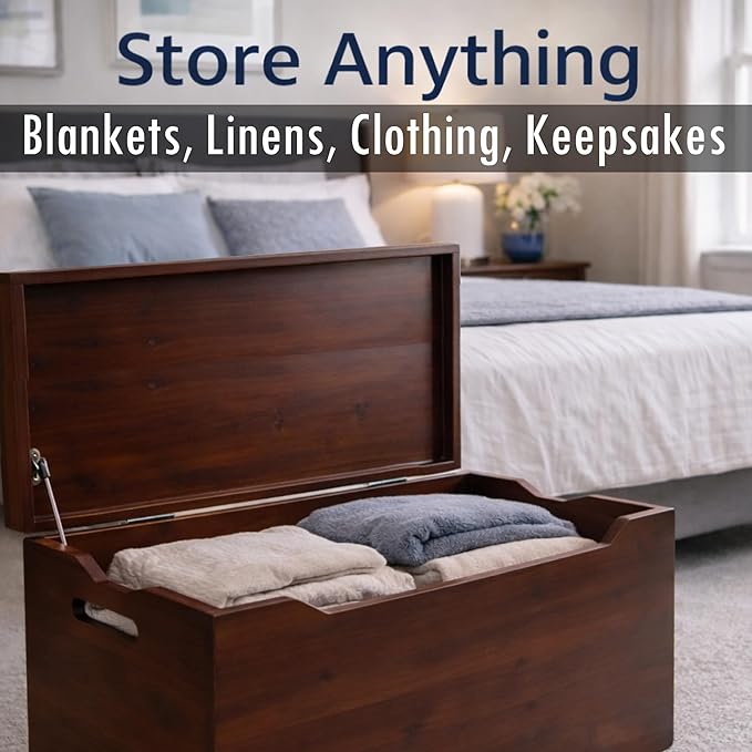 Fully Assembled, Solid Wood Storage Chest