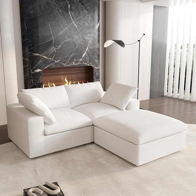 Cloud Modular Sectional Sofa, 80.3" Down Filled Comfort Sofa Couch