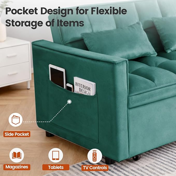 Convertible Sofa Bed, Pull Out Couch