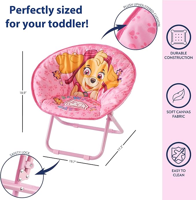 Paw Patrol Skye Toddler 19” Folding Saucer™ Chair