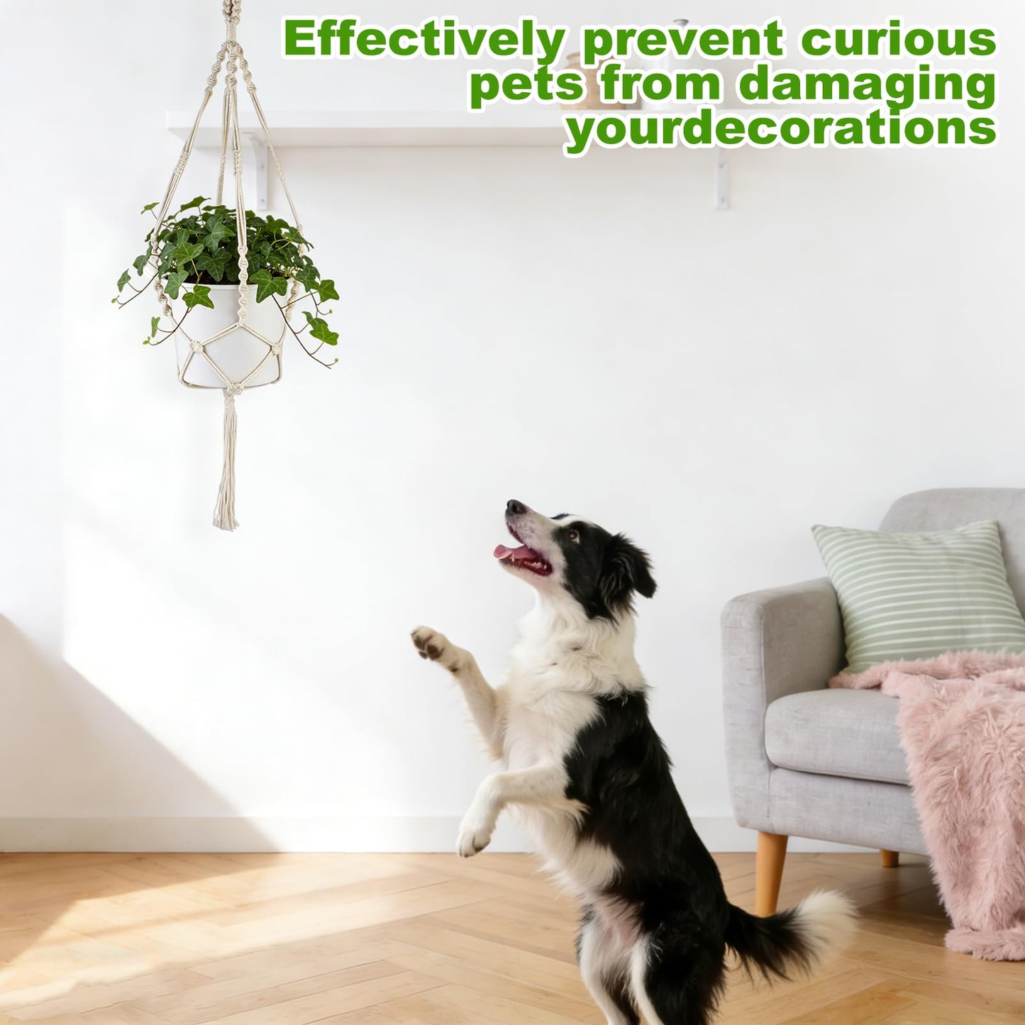 Oligei 2 Pack Macrame Plant Hanger, 34"/41" Hanging Planters for Indoor Plants, Strong Hanging Planter Holder with 2 Hooks (Pots Not Included)