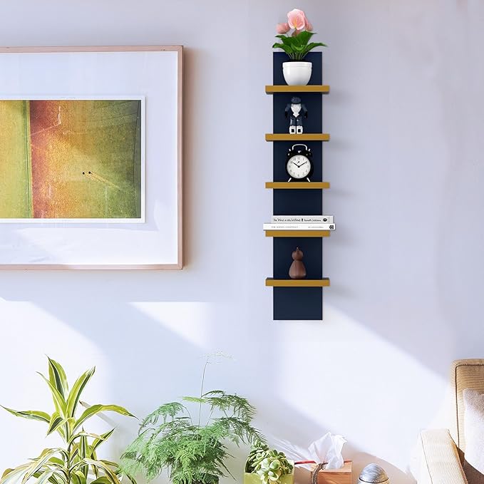 Homaterial 5 Tier Wall Shelf Unit, Decorative Wall Mount Vertical Shelving
