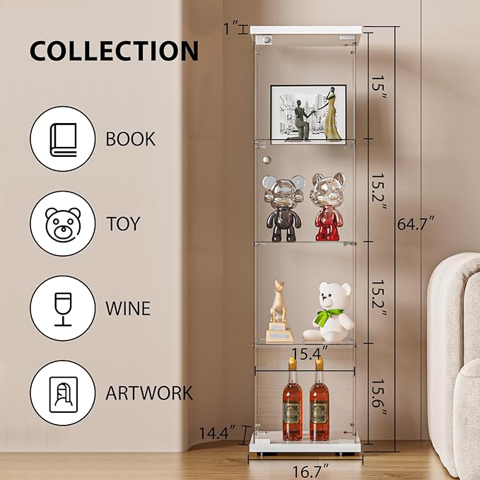 FANYUSHOW Glass Display Cabinet