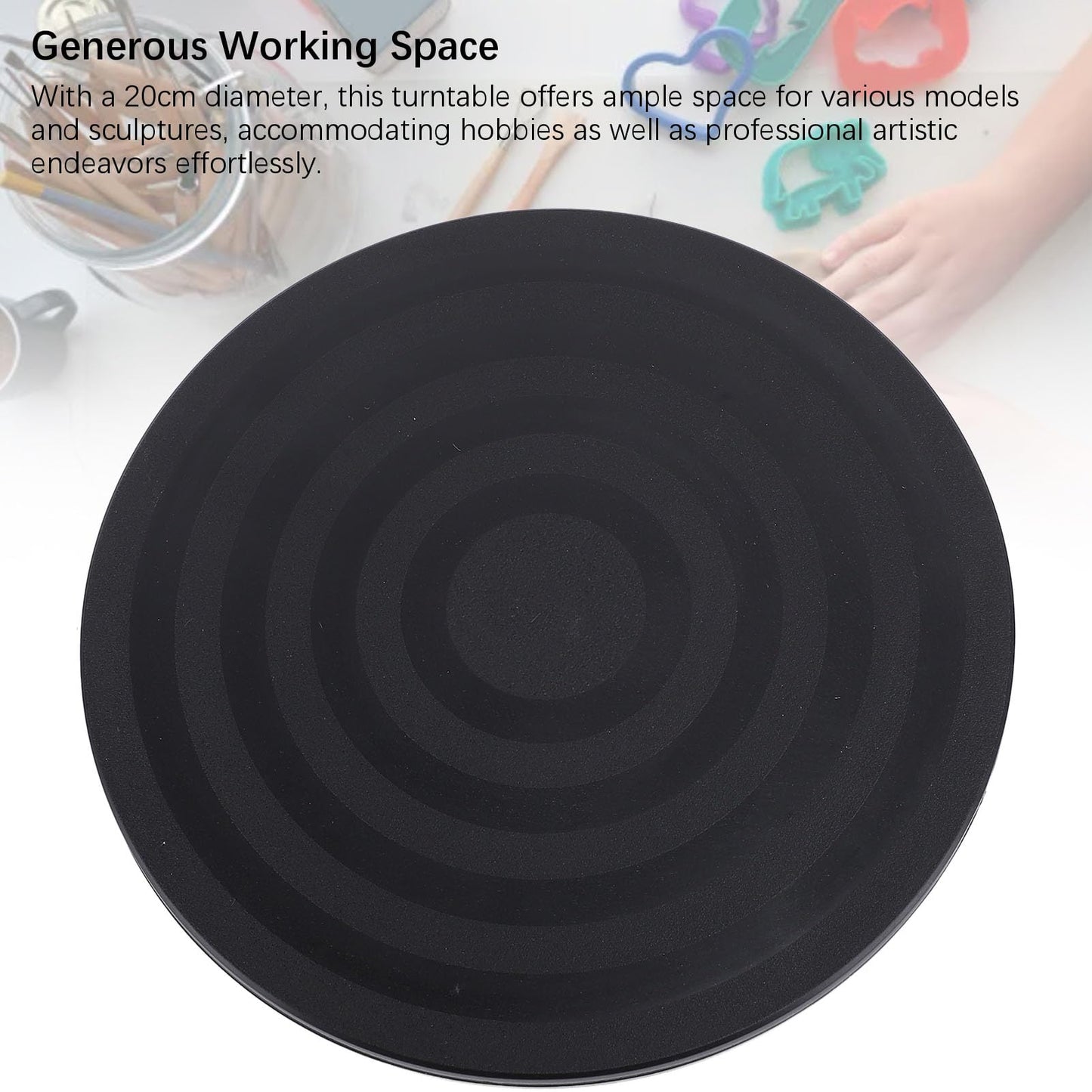 20cm Diameter Heavy Duty Rotating Swivel Stand Lazy Susan with Steel Ball Bearings for Model Base Rotating Plants Crafts Stand Monitor TV Monitors Potted Plants