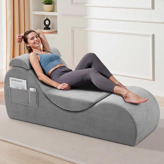 Yoga Chair Lounge for Adult, Ergonomic Chaise Lounge Chair
