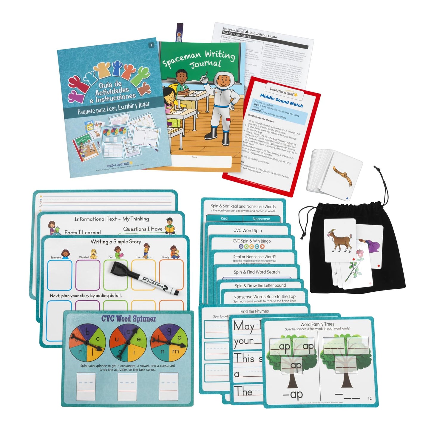 Really Good Stuff Family Engagement Reading - Read, Write and Play Pack - First Grade