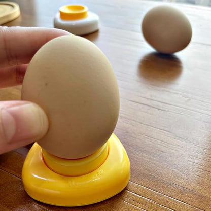 Jawbush Magnetic Egg Piercer for Hard Boiled Eggs - BPA-Free Plastic Egg Hole Puncher with Safety Lock - Prevent Shell Cracking & Easy Peeling Gadget for Meal Prep, Keto & Bento Box