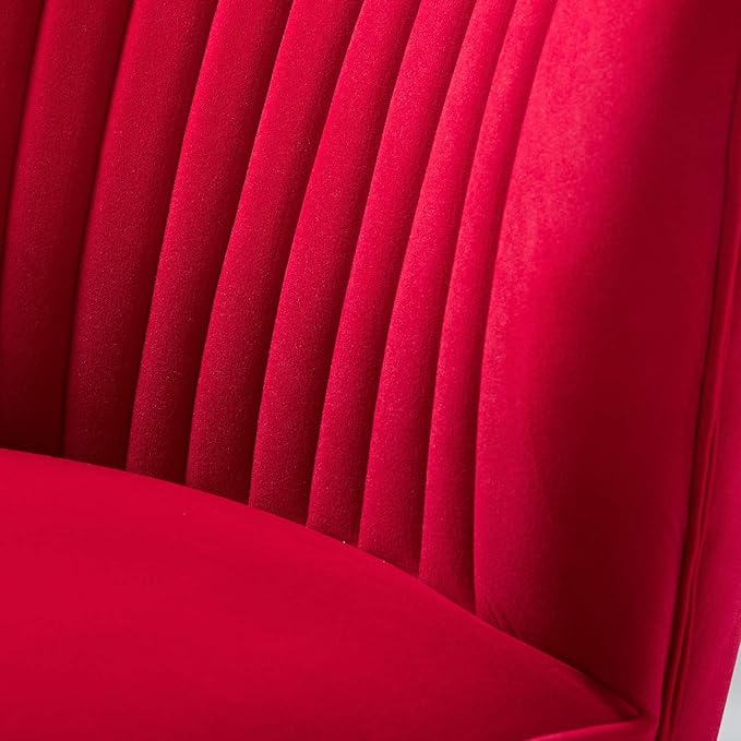 HULALA HOME Velvet Accent Chair, Modern Upholstered Cute Side Chair