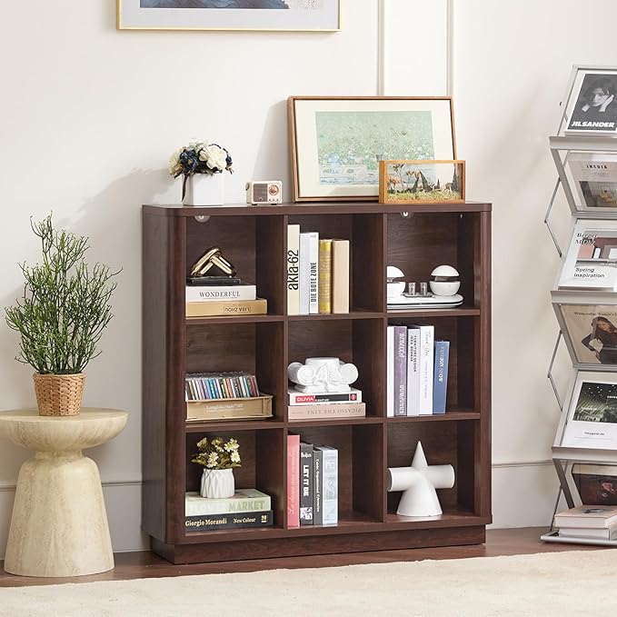 Joaxswe 9 Cube Bookshelf, 40.5" Wide Organizer Bookcase