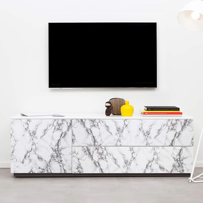 Livelynine 197x24 Inch Marble Contact Paper Peel and Stick Countertops