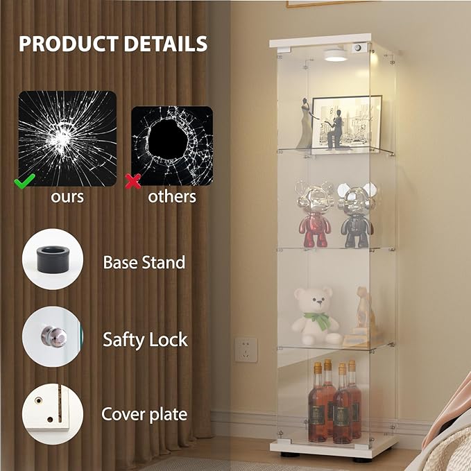 FANYUSHOW Glass Display Cabinet
