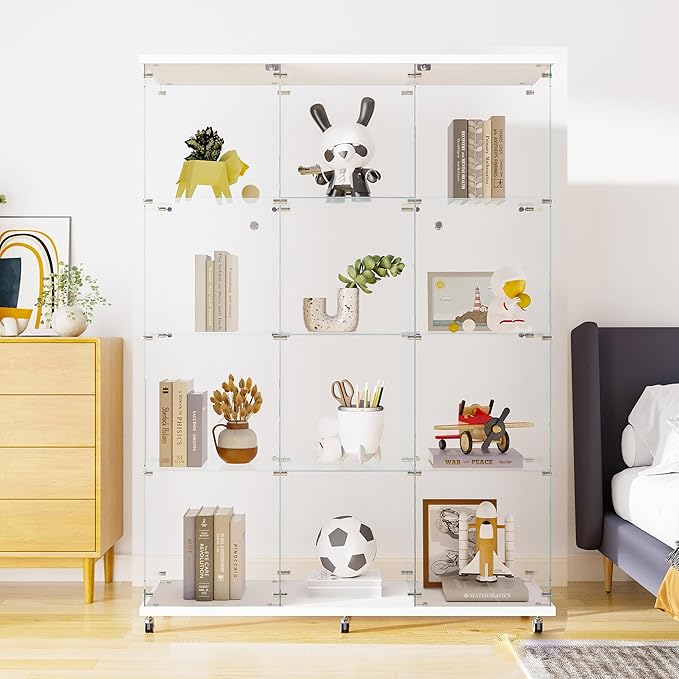 LFT HUIMEI2Y Glass Display Cabinet 12 Shelves