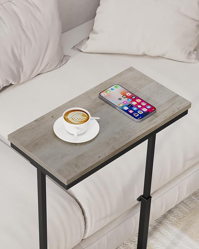 TUTOTAK End Table, Side Table, Tall Couch Table, Sofa Table, Living Room