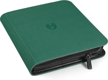 Card Binder 9 Pocket with Zipper, 648 Pockets Trading Card Holder Book, Premium PU Cover Zip Folder Binder, Side Loading Carrying Case Binder Album for TCG, MTG, Sports Cards, Game Cards