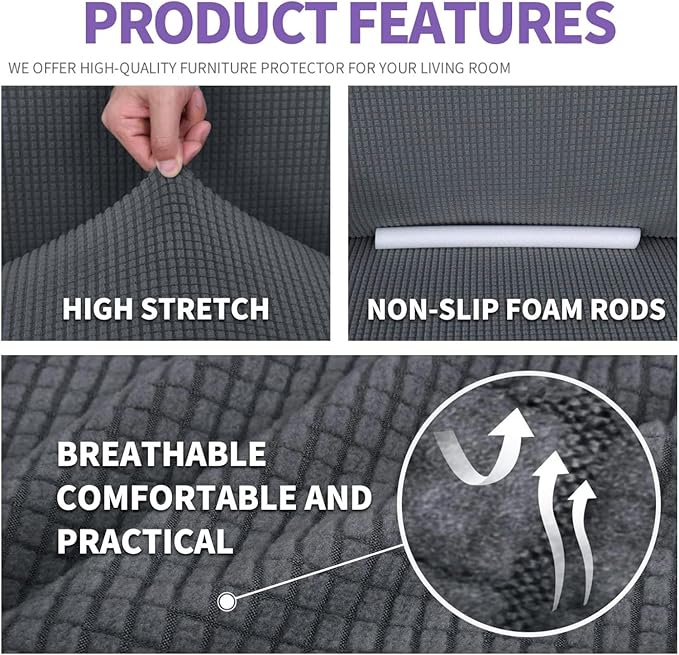 ZNSAYOTX Super Stretch Chair Slipcover Universal Sofa Chair Covers