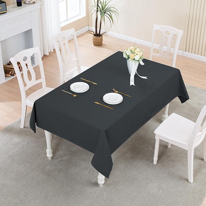 BALCONY & FALCON Rectangle Tablecloth Washable Wrinkle Resistant and Water