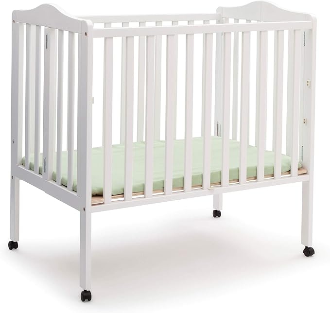 Delta Children Folding Portable Mini Baby Crib