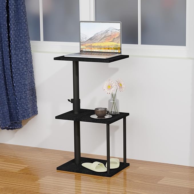 Faesun Swivel Side Table for Couch Arm, Adjustable C End Table for Recliner or