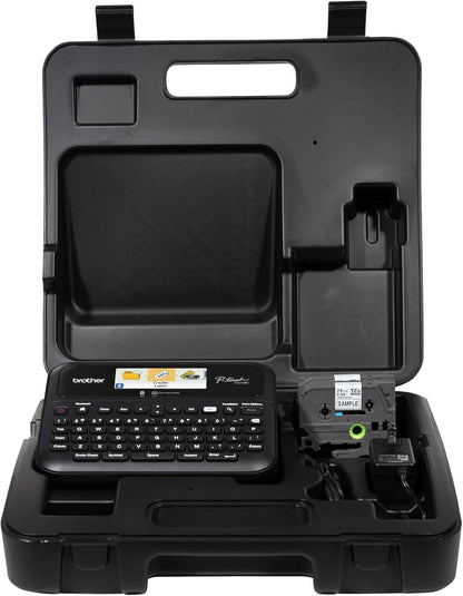 Brother P-Touch PT- D610BTVP Business Professional Connected Label Maker | Connect and Create via Bluetooth® on TZe Label Tapes up to ~1 inch,White