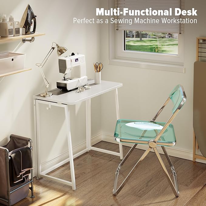 WOHOMO Folding Desk, 31.5" Small Desk