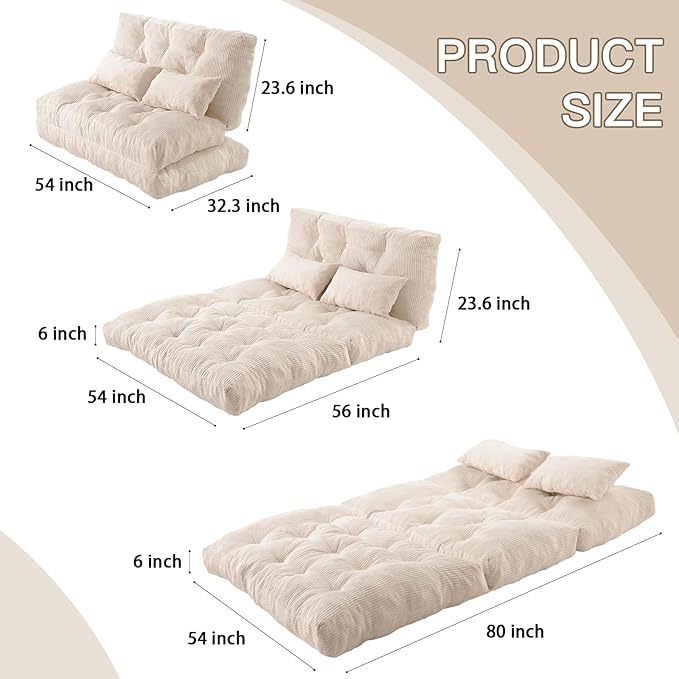 Folding Sofa Bed, Convertible Sleeper Chair