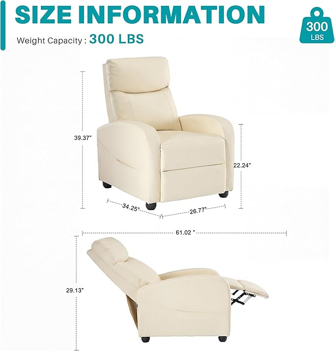 Sweetcrispy Massage Recliner Chair
