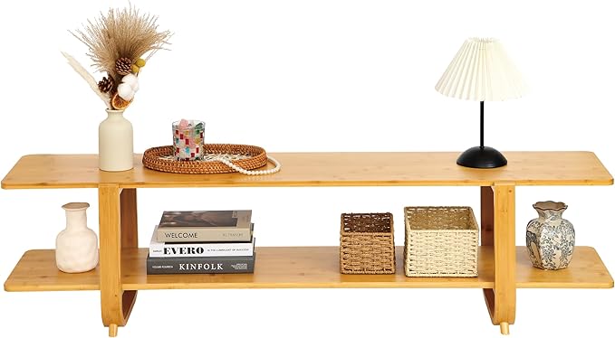 Bamboo TV Stand for TVs up to 65", Accent Entertainment Center