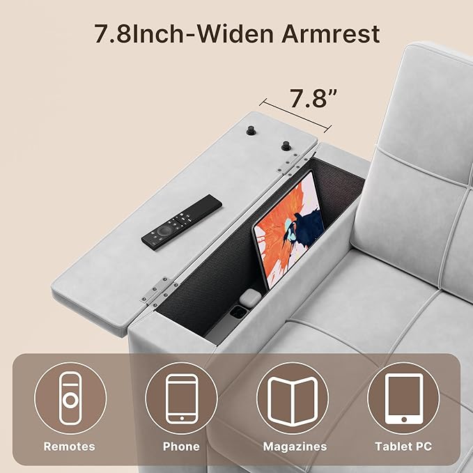 Gizoon Convertible Sofa Bed, Loveseat Sleeper Sofa