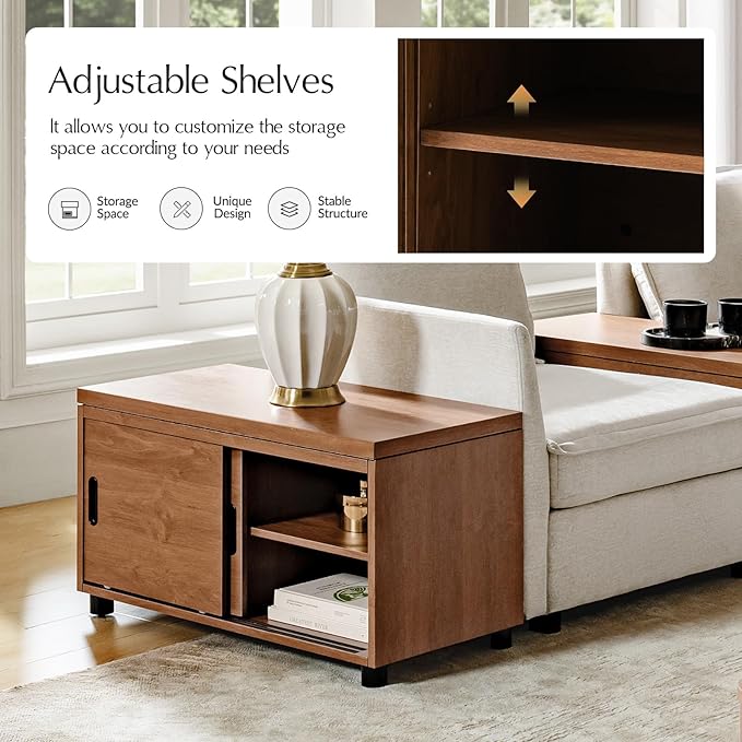 HULALA HOME Sofa Side Tables Set of 2