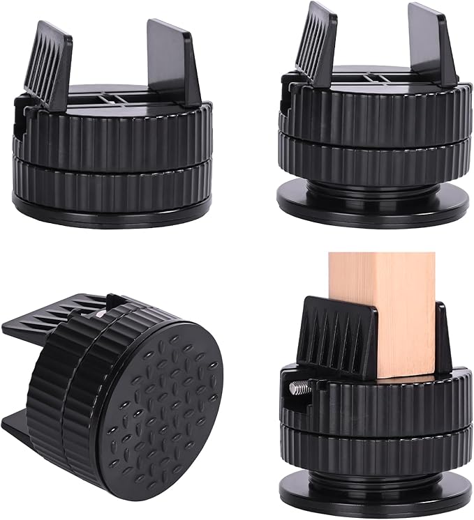 4 Pack Heavy Duty Bed Risers