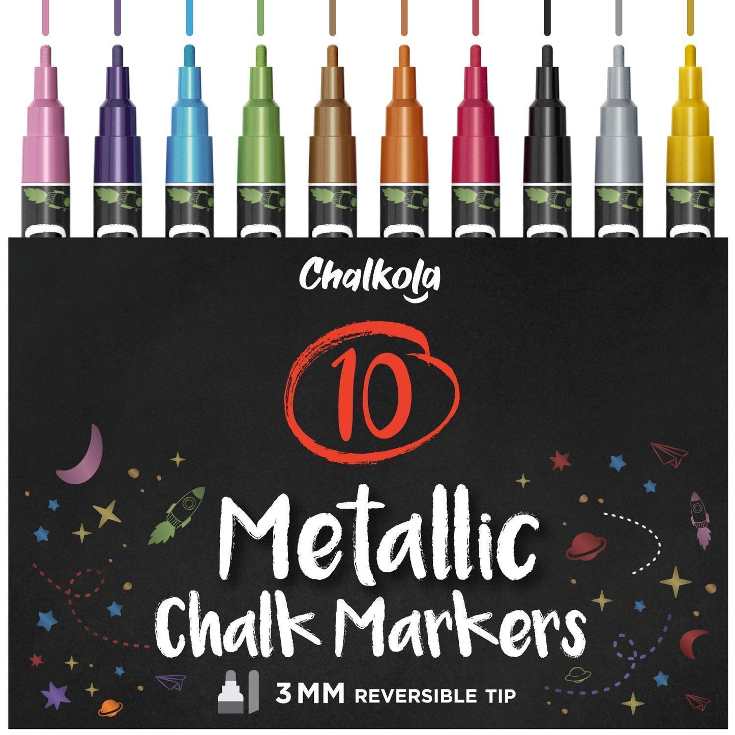 Ultimate Chalk Bundle - 40 Markers 6mm + 10 Metallic 3mm